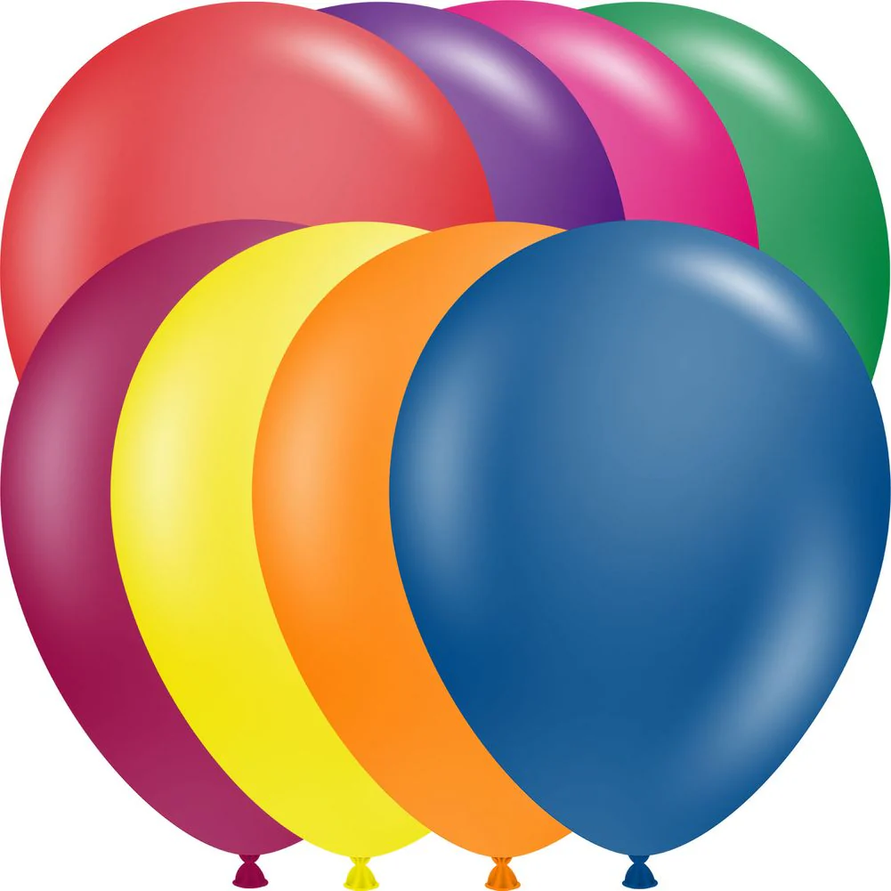 Tuftex 11" Crystal Asst Latex Balloons (100ct)