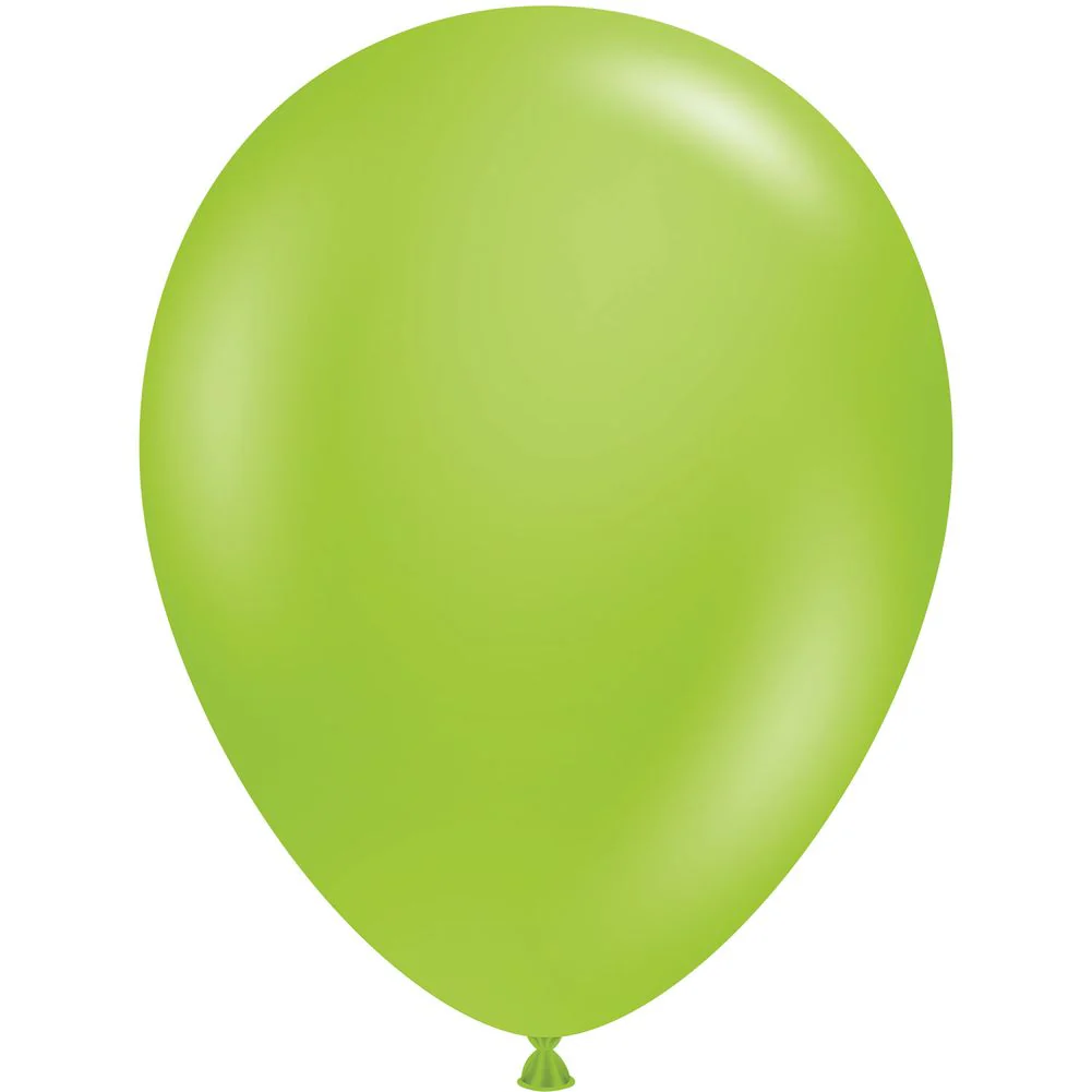 Tuftex 11" Lime Green Pastel Latex Balloons (100ct)
