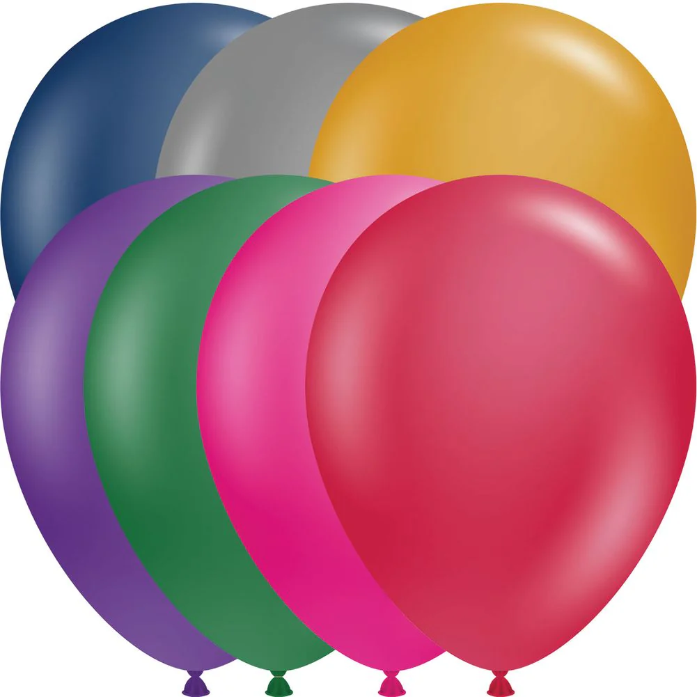 Tuftex 11" Metallic Asst Latex Balloons (100ct)