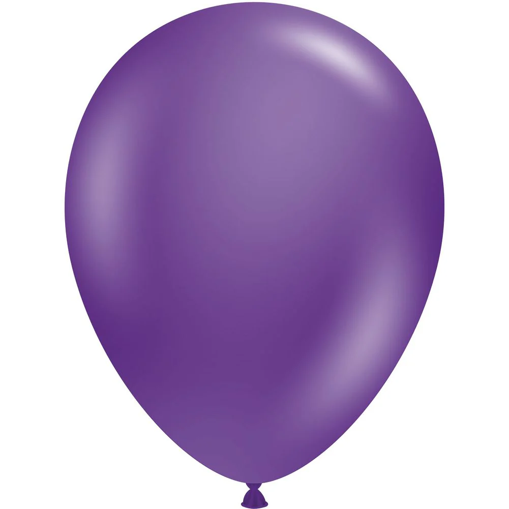 Tuftex 11" Metallic Concord Grape Latex Balloons (100ct)