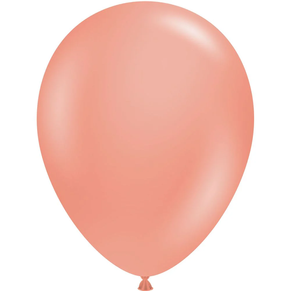 Tuftex 11" Metallic Rose Gold Latex Balloons (100ct)