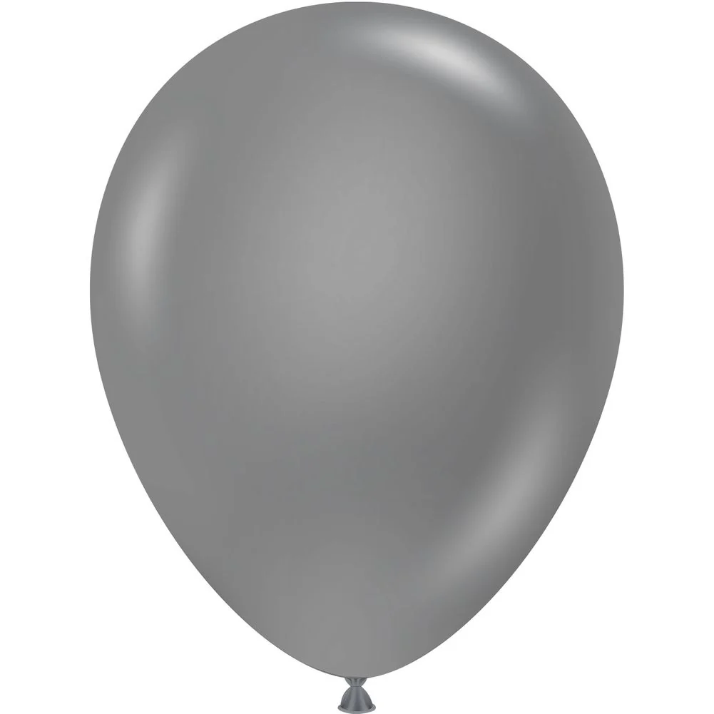Tuftex 11" Metallic Silver Latex Balloons (100ct)