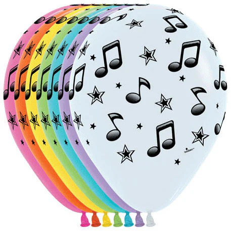 11" Music Notes All Over