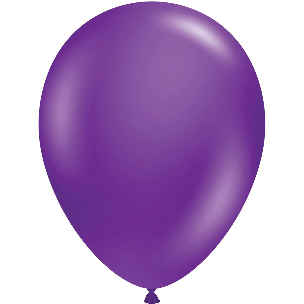 Tuftex 11" Plum Purple Pastel Latex Balloons (100ct)