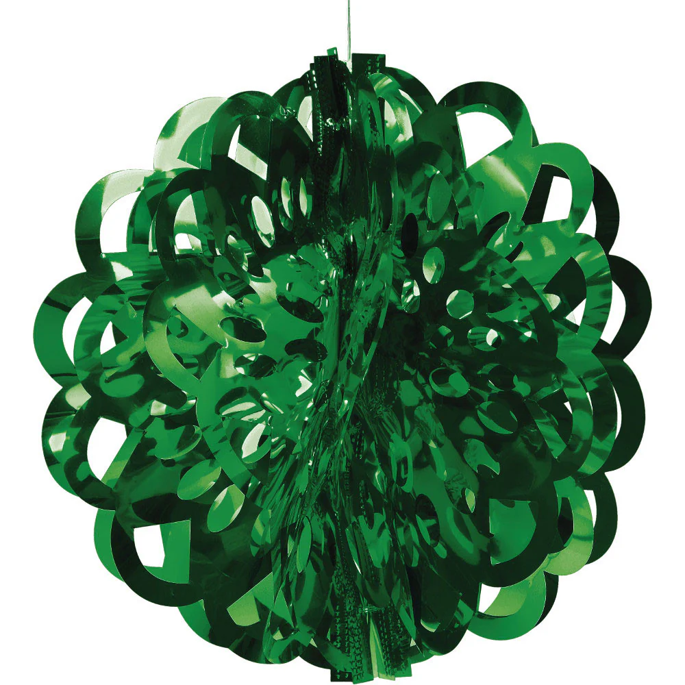 16" Green Diecut Foil Ball