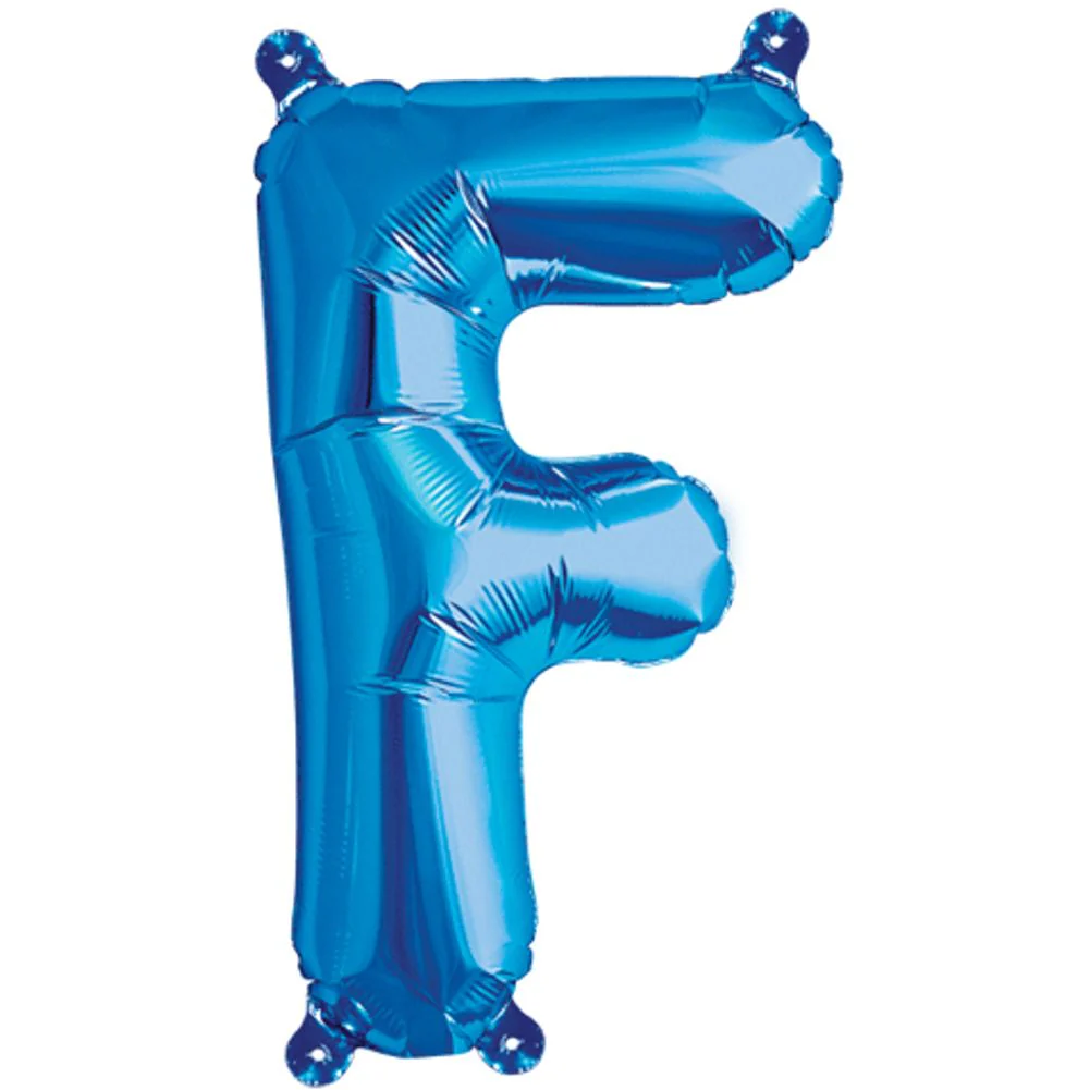 16" LETTER F BLUE