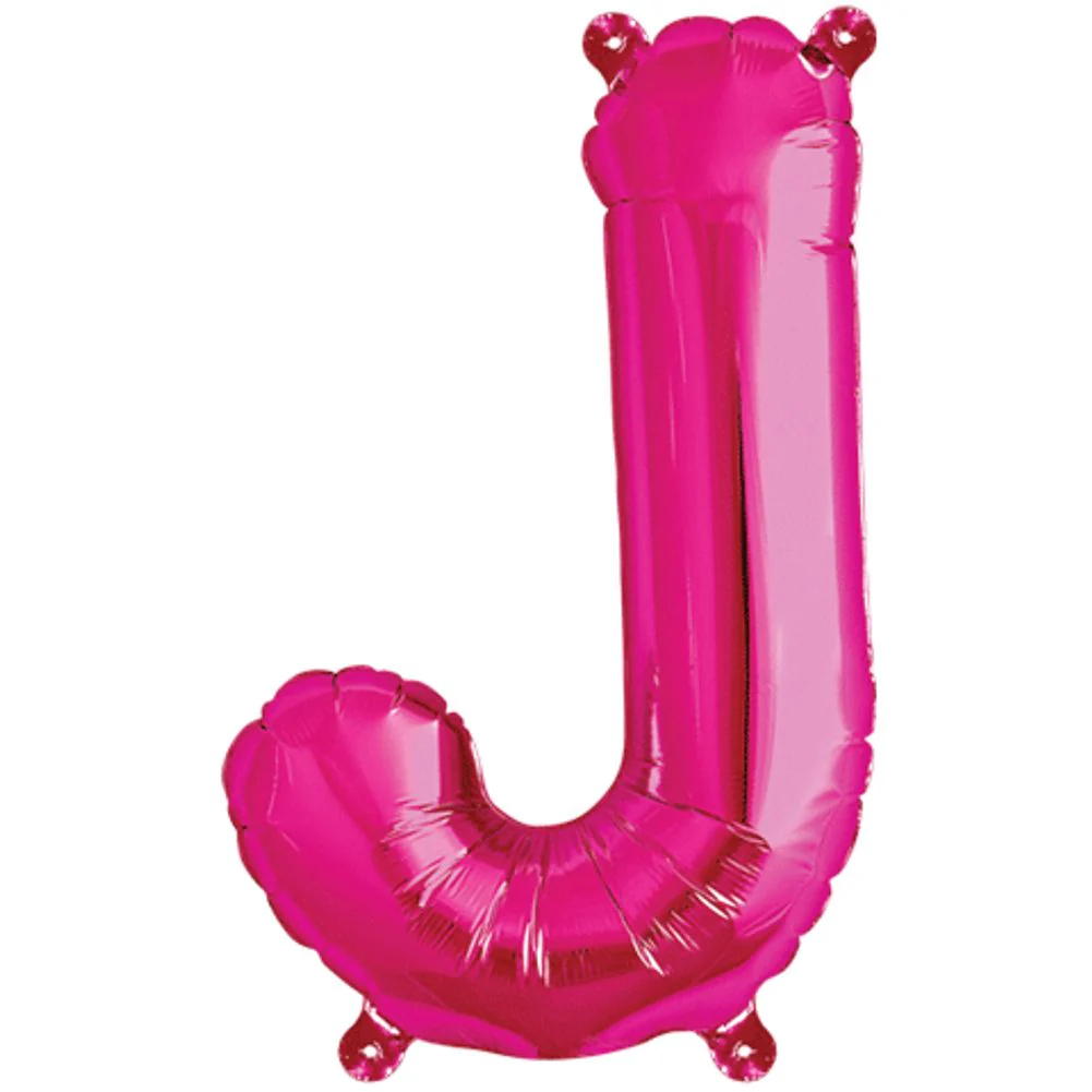 16" LETTER J MAGENTA