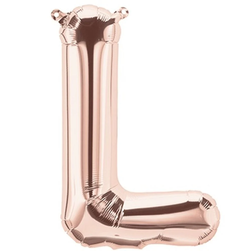 16" LETTER L ROSE GOLD