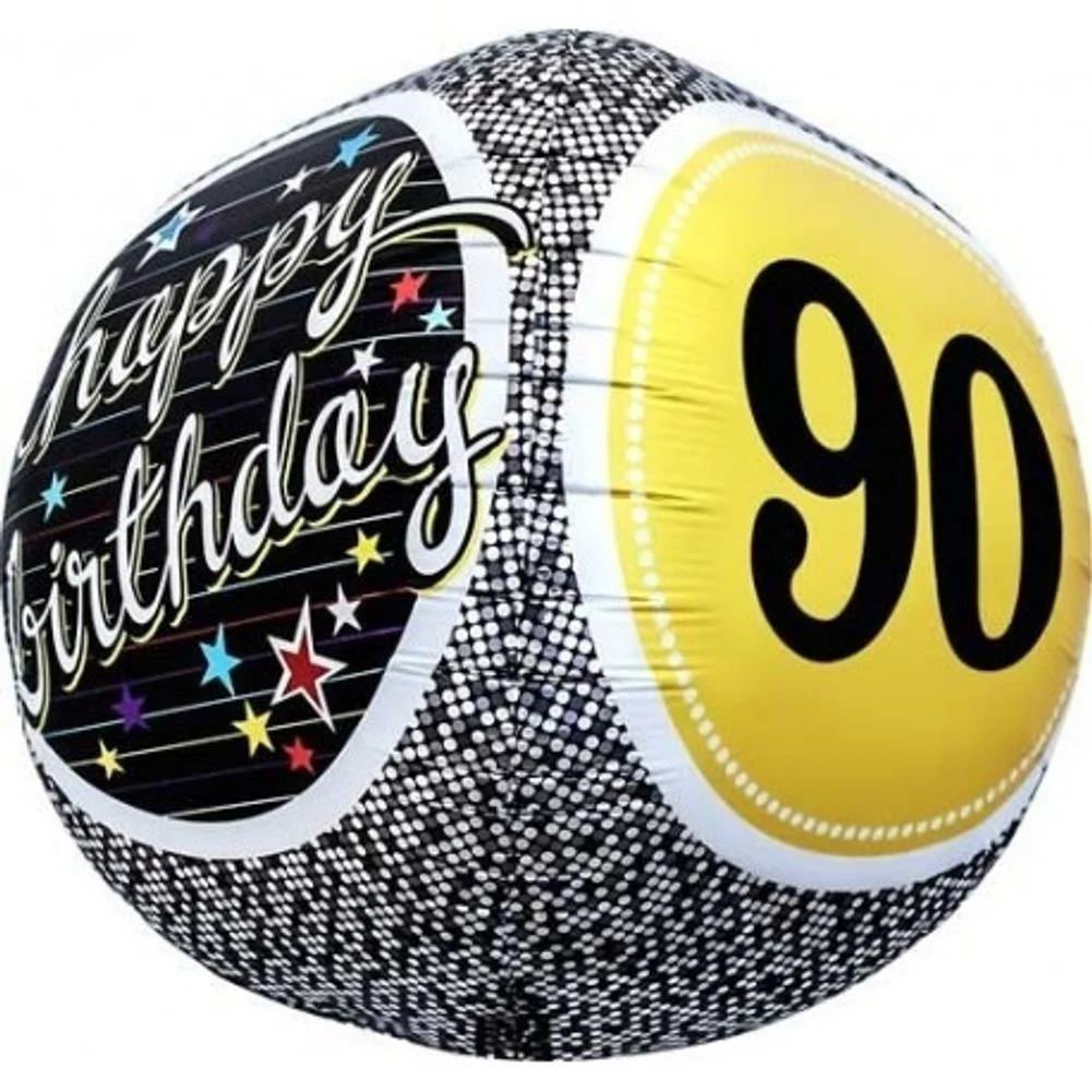 17" 90th Birthday Milestone Sphere Balloon