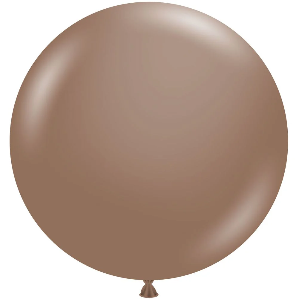 Tuftex 17" Cocoa Pastel Latex Balloons (50ct)