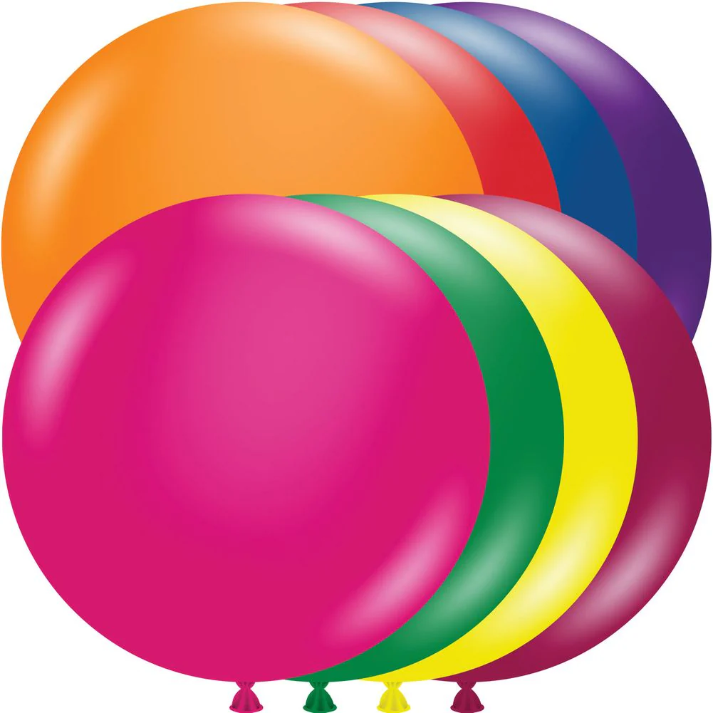 Tuftex 17" Crystal Asst Latex Balloons (50ct)
