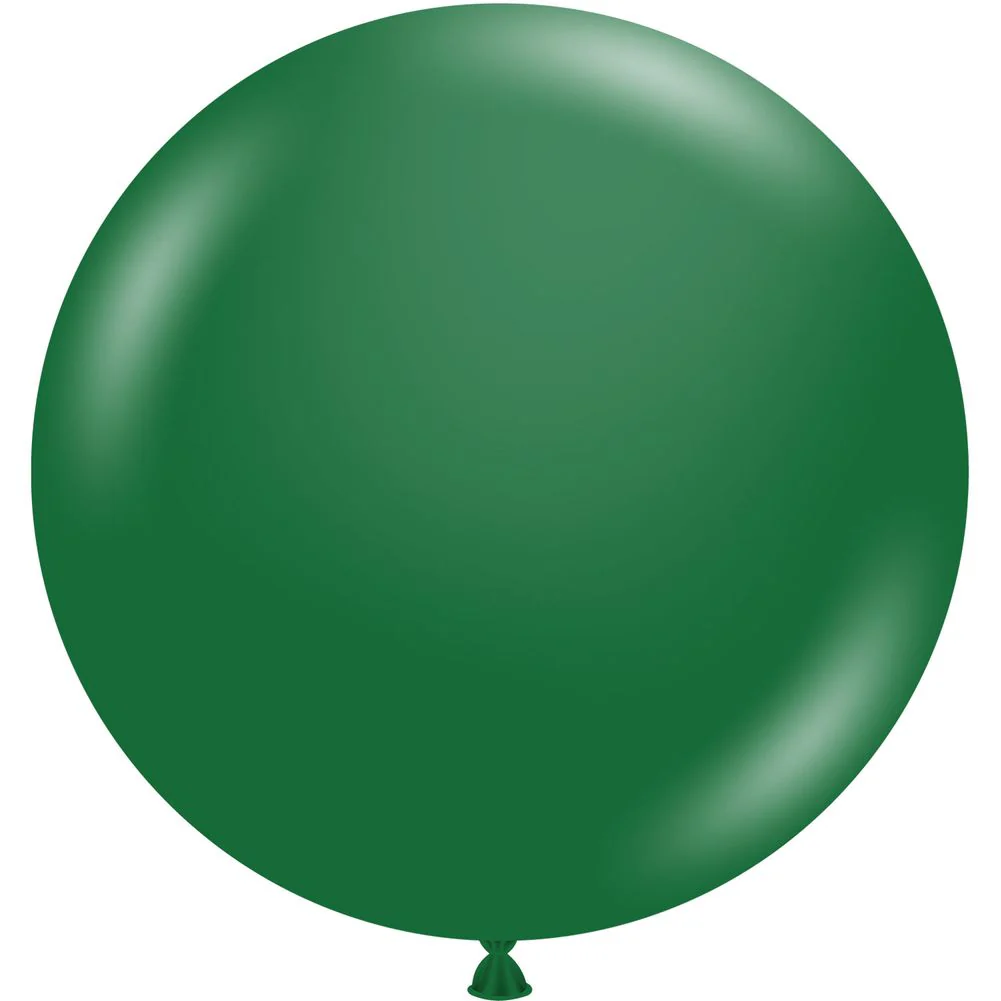 Tuftex 17" Metallic Forest Green Latex Balloons (50ct)