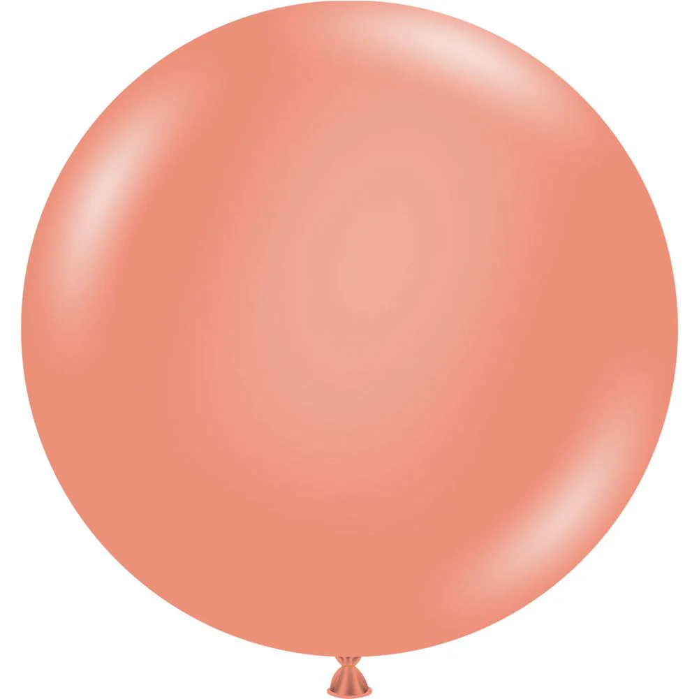Tuftex 17" Metallic Rose Gold Latex Balloons (50ct)