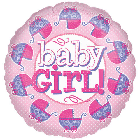 18" Baby Girl Carriages Vlp