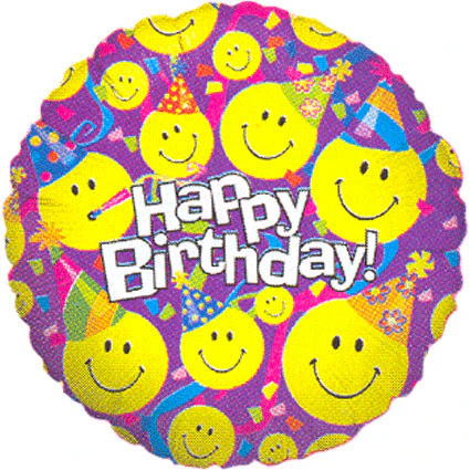 18" Birthday Smiley Party