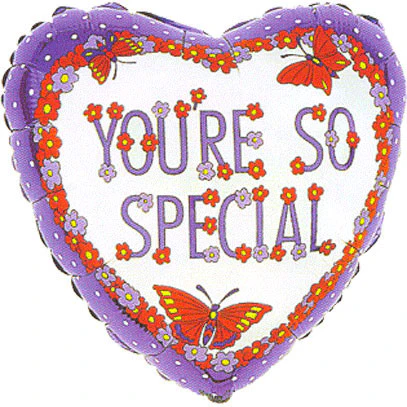 18" Butterflies & Flowers Special Foil Balloon