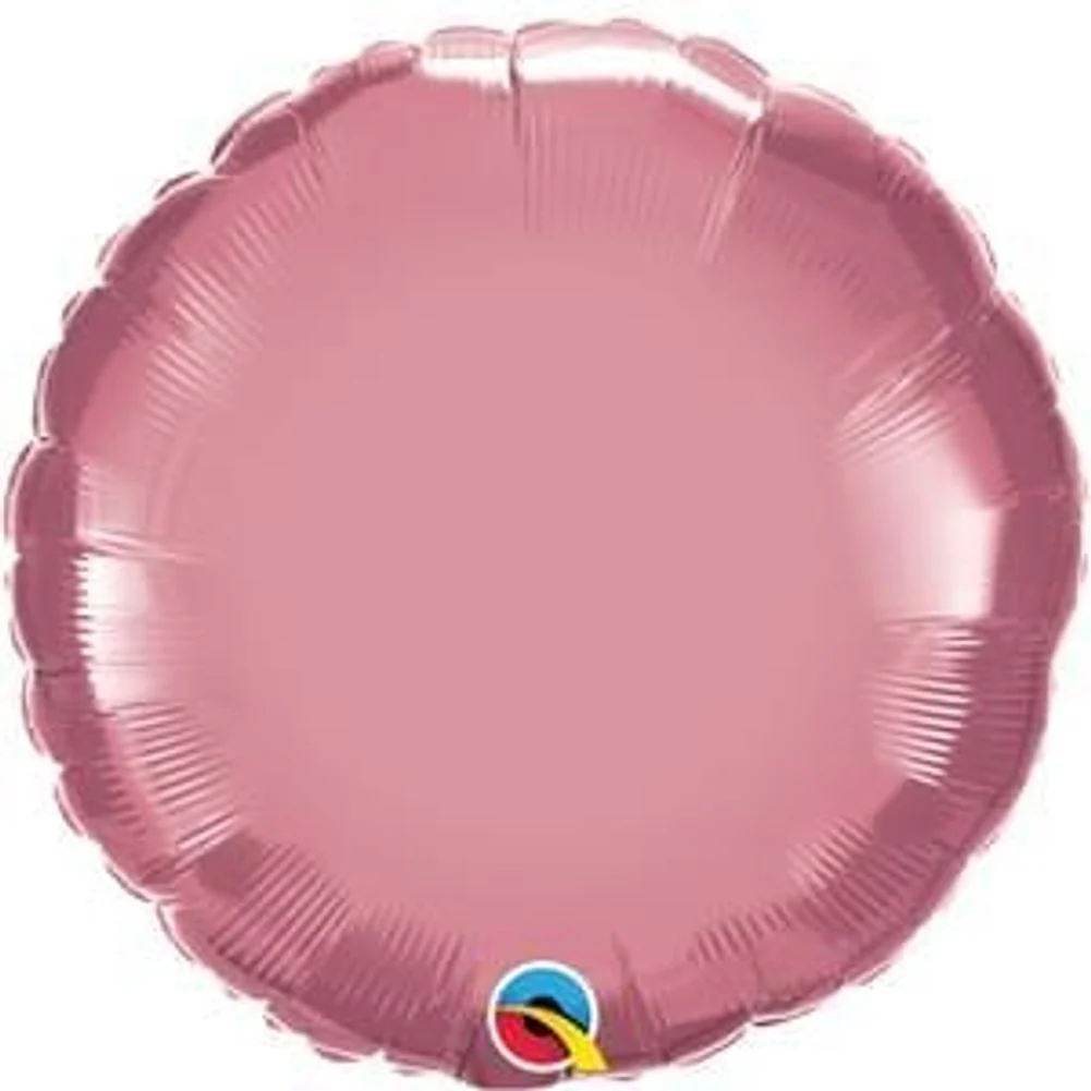18" CHROME MAUVE ROUND