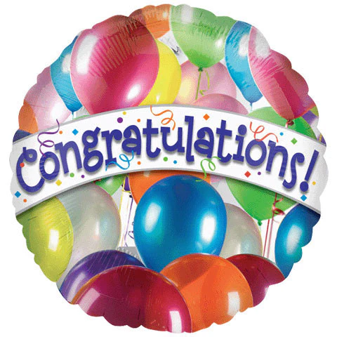 18" Congratulations Balloons Vlp