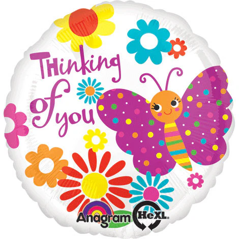 18" Cute Butterfly Thinking Of You Hx