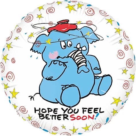 18" Feel Better Elephant
