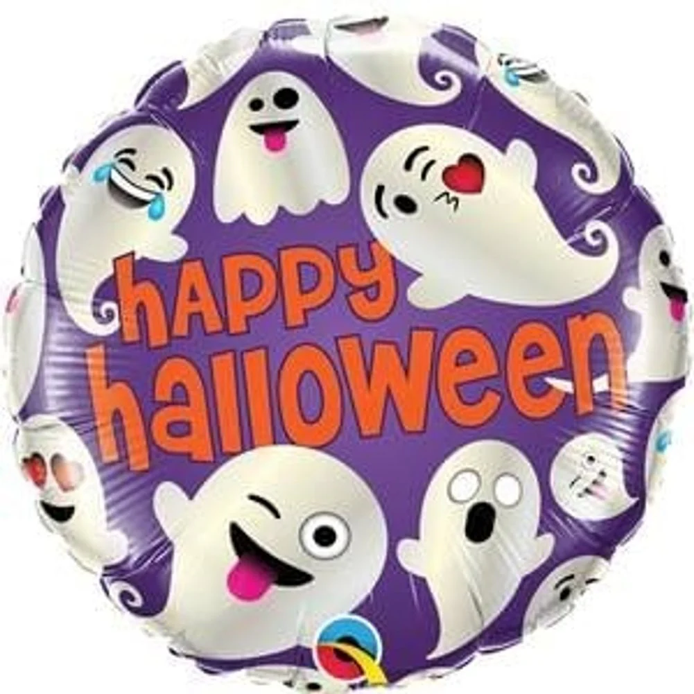 18" HALLOWEEN EMOTICON GHOSTS