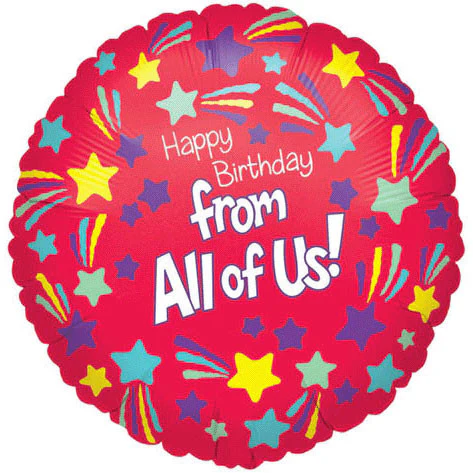 18" Happy Birthday From All Ana Balloon (1 ct)
