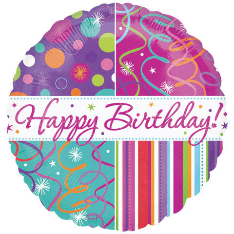 18" Happy Birthday Streamers Vlp