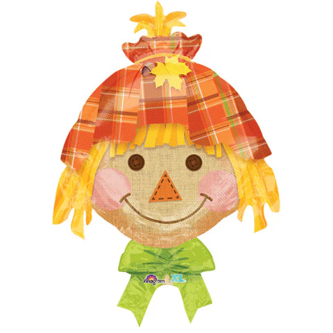 18" Happy Scarecrow Junior Shape Foil Balloon