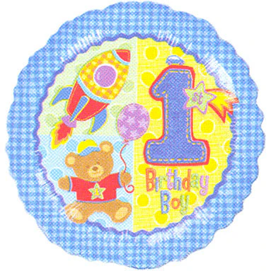 18" Hugs & Stitches Boy 1st Bday