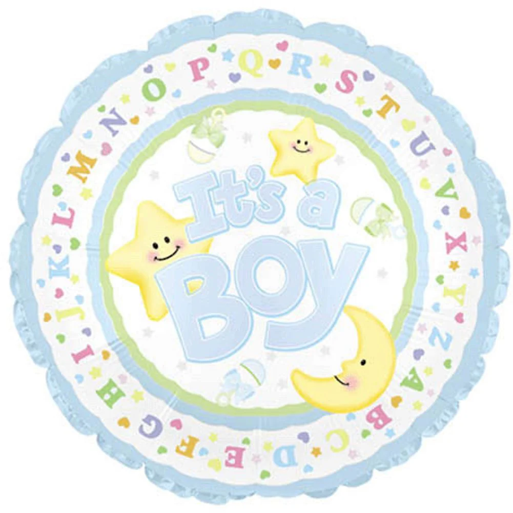 18" It's A Boy Moon And Star