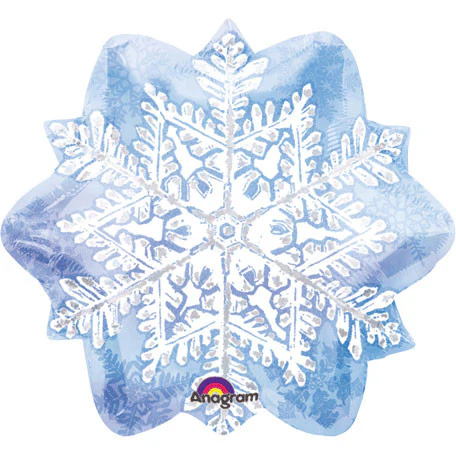 18" Let It Snow Snowflake Shape Foil Balloon