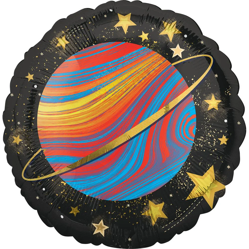 18" Planet Shooting Star Foil Balloon (1ct)