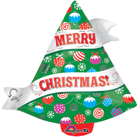 18" RIBBON CHRISTMAS TREE JUNIOR SHAPE