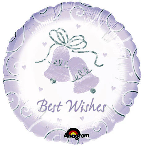 18" Simply Sparkling Best Wishes Flat