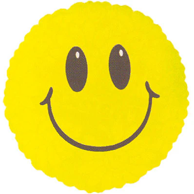 18" Smile Face Foil Balloon (1ct)