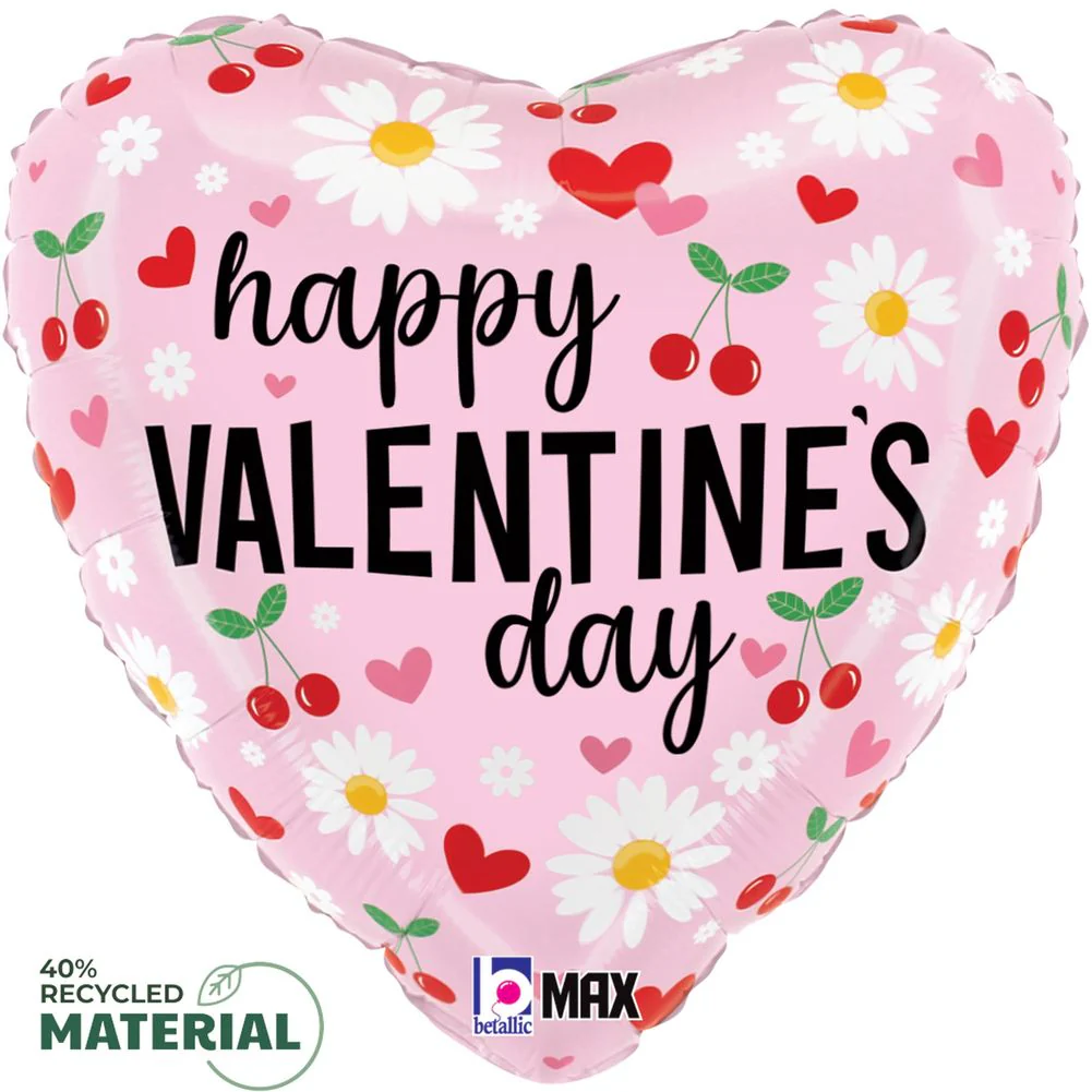 18" Valentine's Day Cherries Max Float Foil Balloon (1ct)