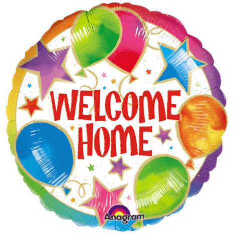 18" Welcome Home Celebration Flat Balloon (1 ct)