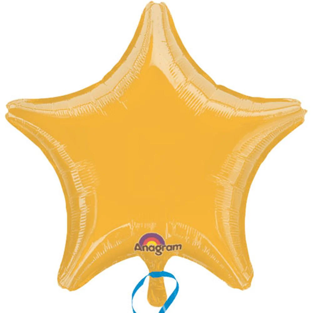 19" Metallic Gold Star Shape Balloon (1 ct)