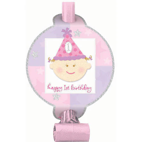 1st Birthday Girl Prismatic Blowouts