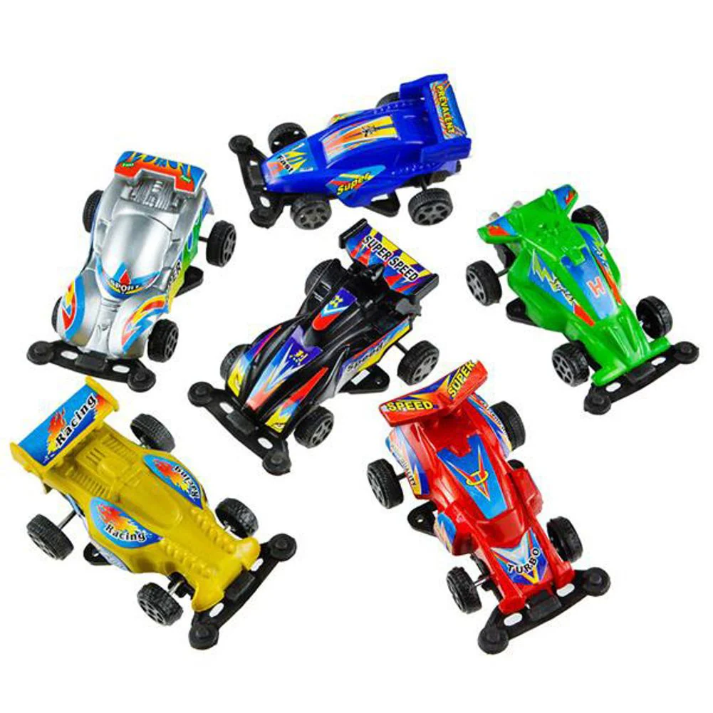 2.5" Plastic Pull Back Race Car (12ct)