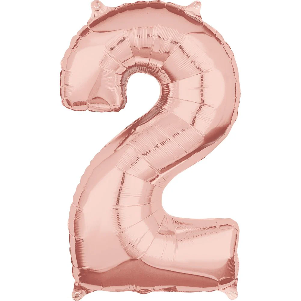 26" NUMBER 2 ROSE GOLD