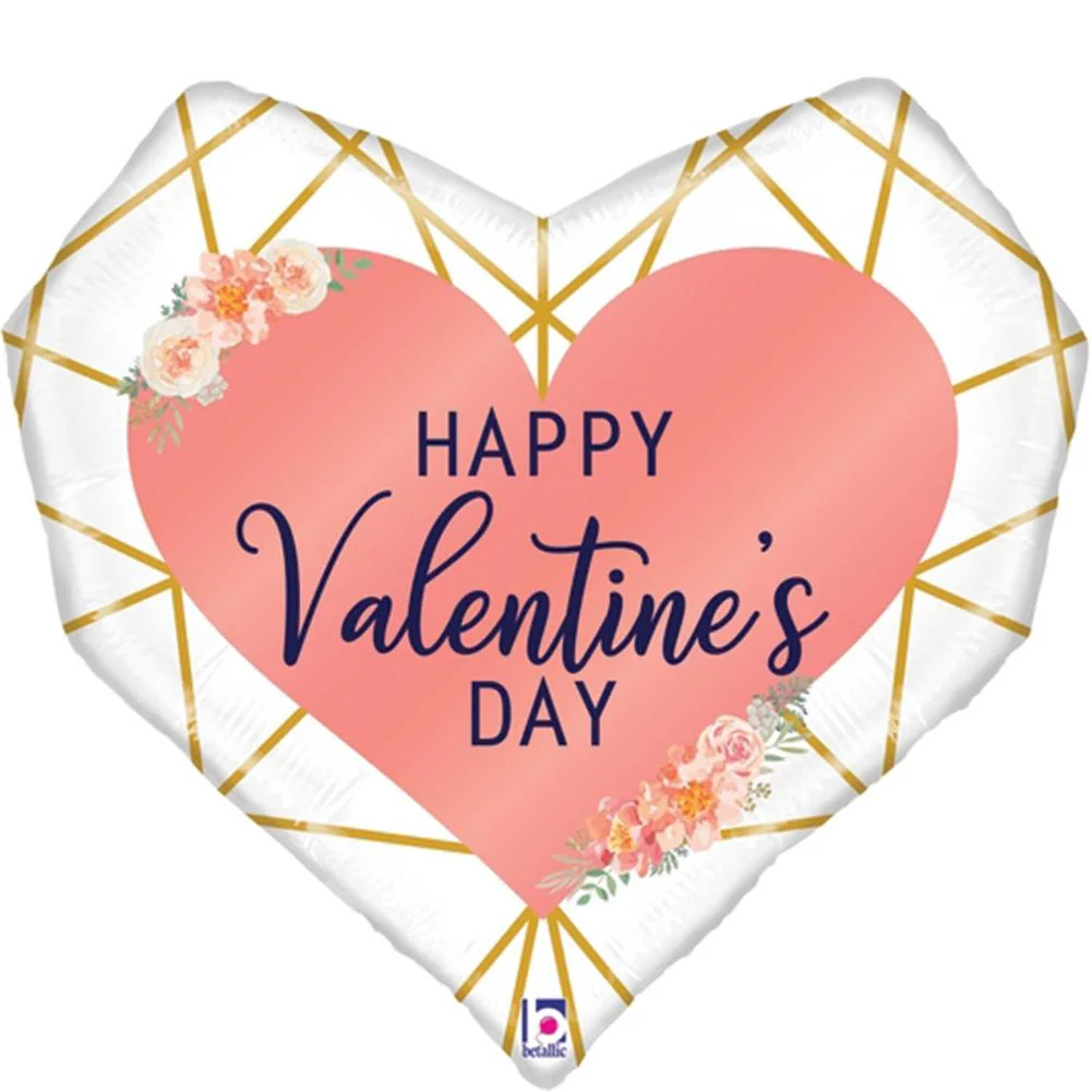 29" Geo Valentine Foil Balloon (1ct)