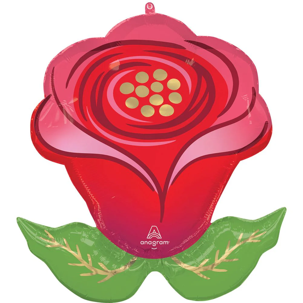 30" Sending Flowers Rose Super Shape Foil Balloon (1ct)