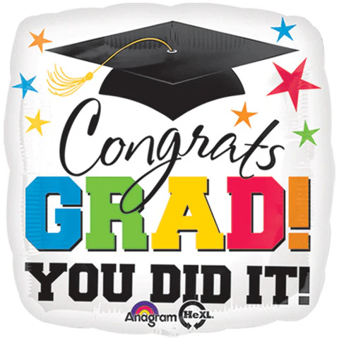 32" Grad You Did It HX