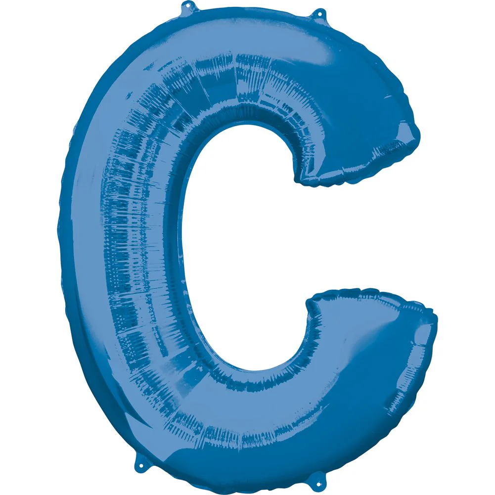 34" LETTER C BLUE