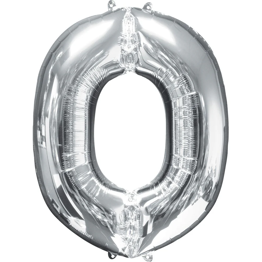 34" LETTER O SILVER