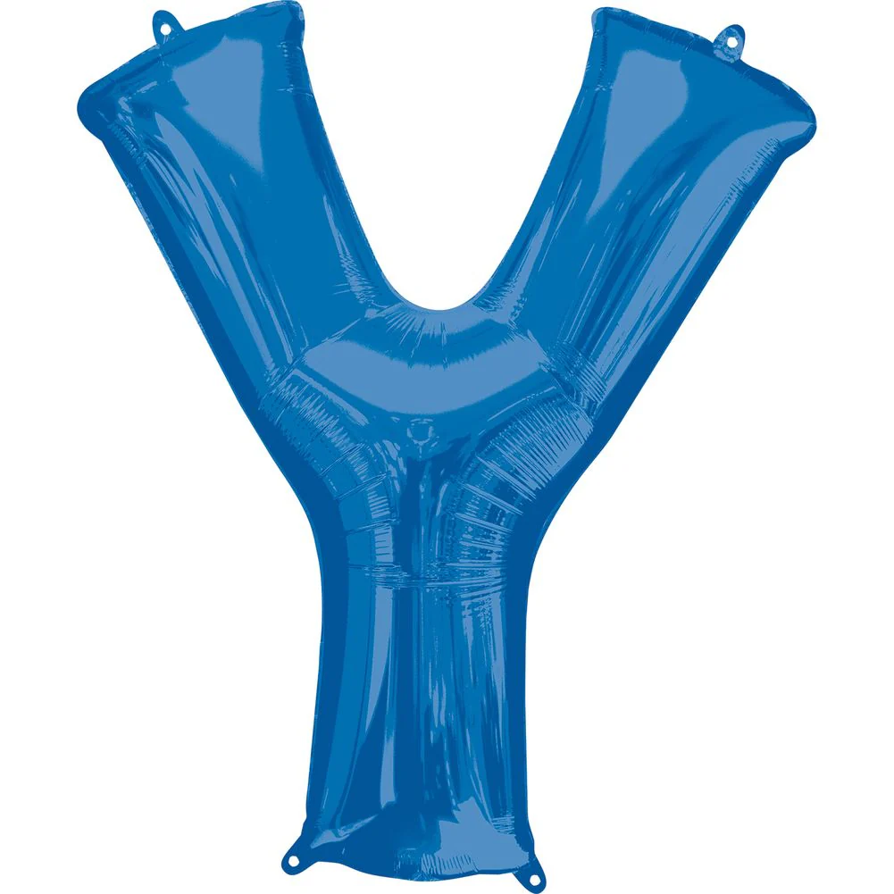 34" LETTER Y BLUE