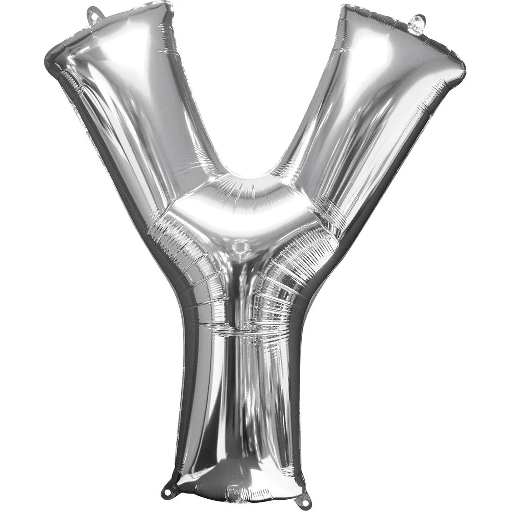 34" LETTER Y SILVER