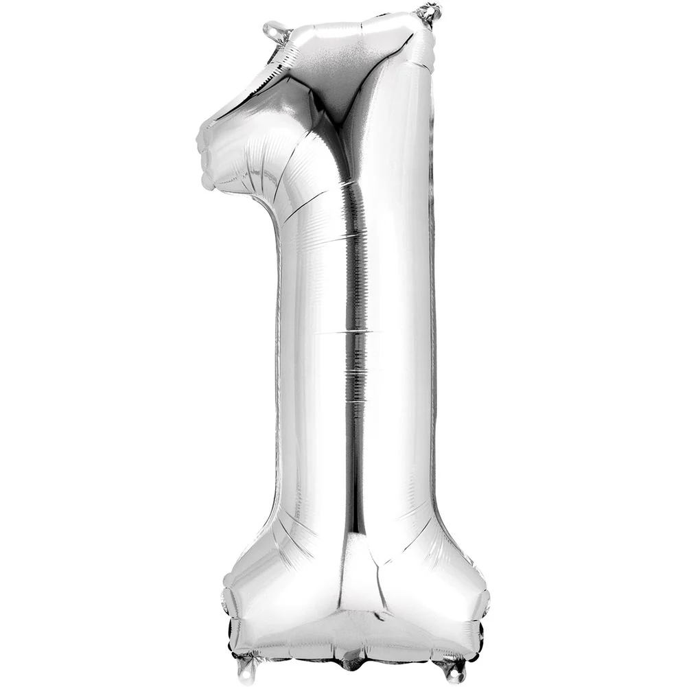 34" NUMBER 1 SILVER