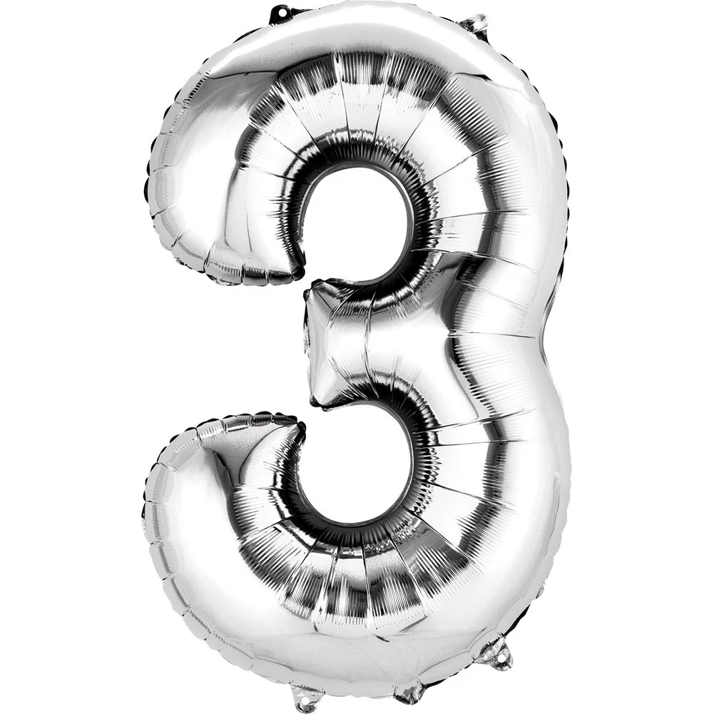 34" NUMBER 3 SILVER